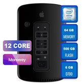 Apple Mac Pro 2013 2.7 GHz 12-Core 64 GB Ram, 500 GB Flash, AMD FirePro D700