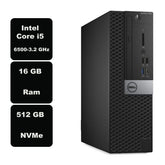 Dell OptiPlex 7050 SFF Core i5-7500 16 GB Ram, 512 GB NVMe, Win 10 Pro