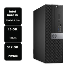 Dell OptiPlex 7050 SFF Core i5-7500 16 GB Ram, 512 GB NVMe, Win 10 Pro