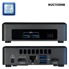 Intel NUC Mini Desktop NUC7i5DNB Intel Core i5-7th Gen 2.6 GHz, 128 M2 SSD, 8 GB