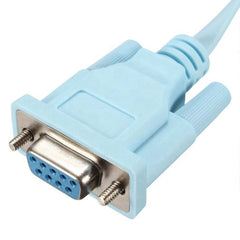 Console Cable for Cisco RJ45 Male to DB9 Female 72-3383-01 - Blue