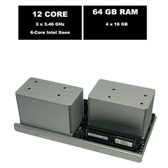 Mac Pro 2010 2012 5,1 Dual Processor Tray 3.46 GHz Xeon / 64 GB Ram / 12-Core