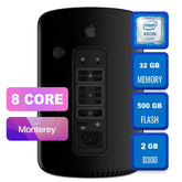 Apple Mac Pro Quad Core 3.7 GHz D300, 32GB Ram, 500 GB SSD - Monterey