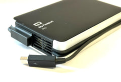 WD My Passport Pro Portable External Hard Drive 2TB Thunderbolt, WDBRMP0020DBK