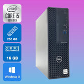 Dell OptiPlex 3080 SFF i5-10500 3.10 GHz, 16 GB Ram, 250 GB NVMe, Windows 11 Pro