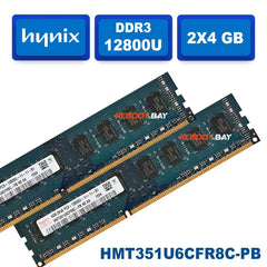 Hynix 4GB PC3-12800U DDR3-1600 Desktop Memory RAM HMT351U6CFR8C-PB Non ECC
