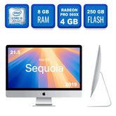 Apple iMac 2019 21.5" 4K Core i5-3 GHz, 560X 4GB, 8 GB Ram, 250 GB, Sequoia