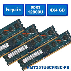 Hynix 4GB PC3-12800U DDR3-1600 Desktop Memory RAM HMT351U6CFR8C-PB Non ECC