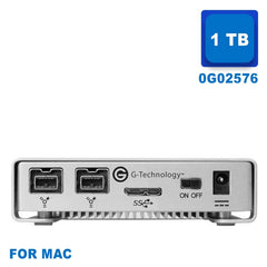 G Drive Mini External Hard Drive 1 TB with USB & FireWire 800 (2) #0G02576