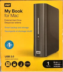 Western WD My Book for Mac External Hard Drive USB 2.0 / 1 TB