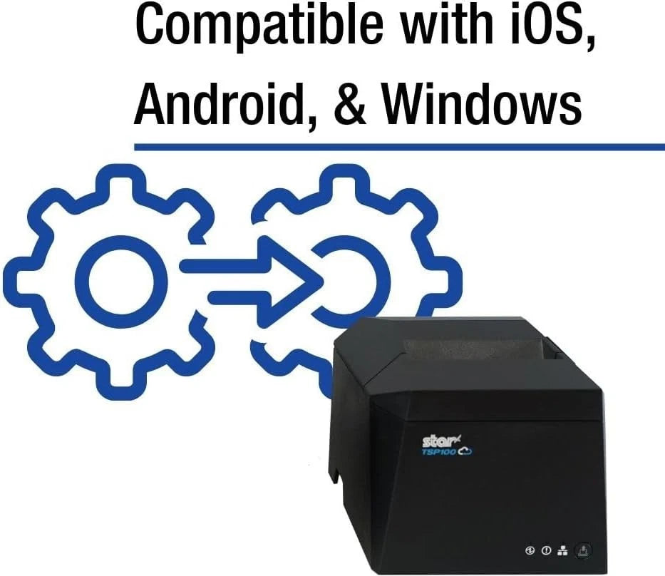 Star Micronics TSP100A Thermal POS Printer Bluetooth, USB & Network #TSP143IV-UE
