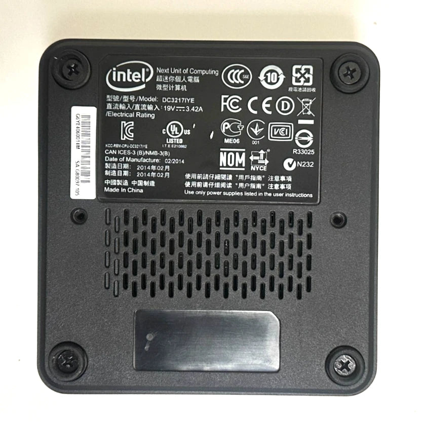 Intel NUC Mini Desktop DC32171YE, Intel Core i3-3217U 1.8 GHz | Read Description