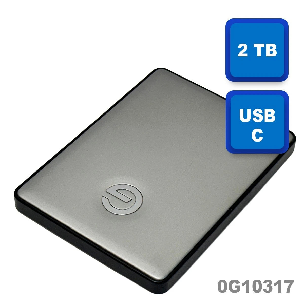 G-Technology G-Drive Portable External Hard Drive 0G10317 USB C, 2 TB Capacity