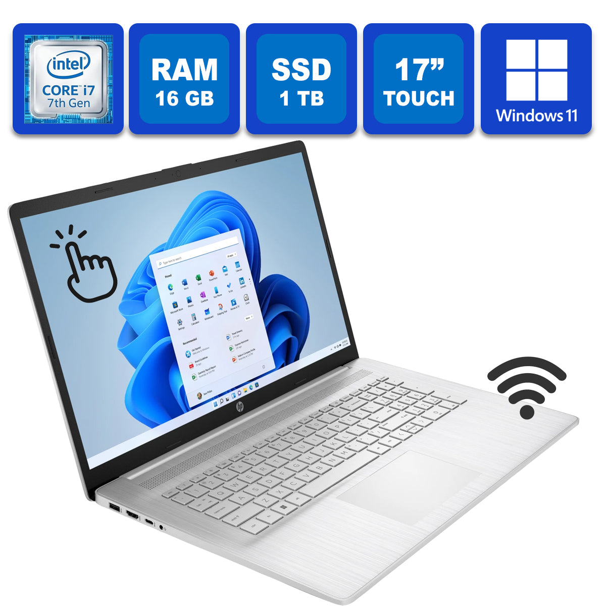 HP Envy 17m-ae0xx Touch Screen 17" Intel Core i7-7th Gen, 16 GB Ram, 1 TB SSD