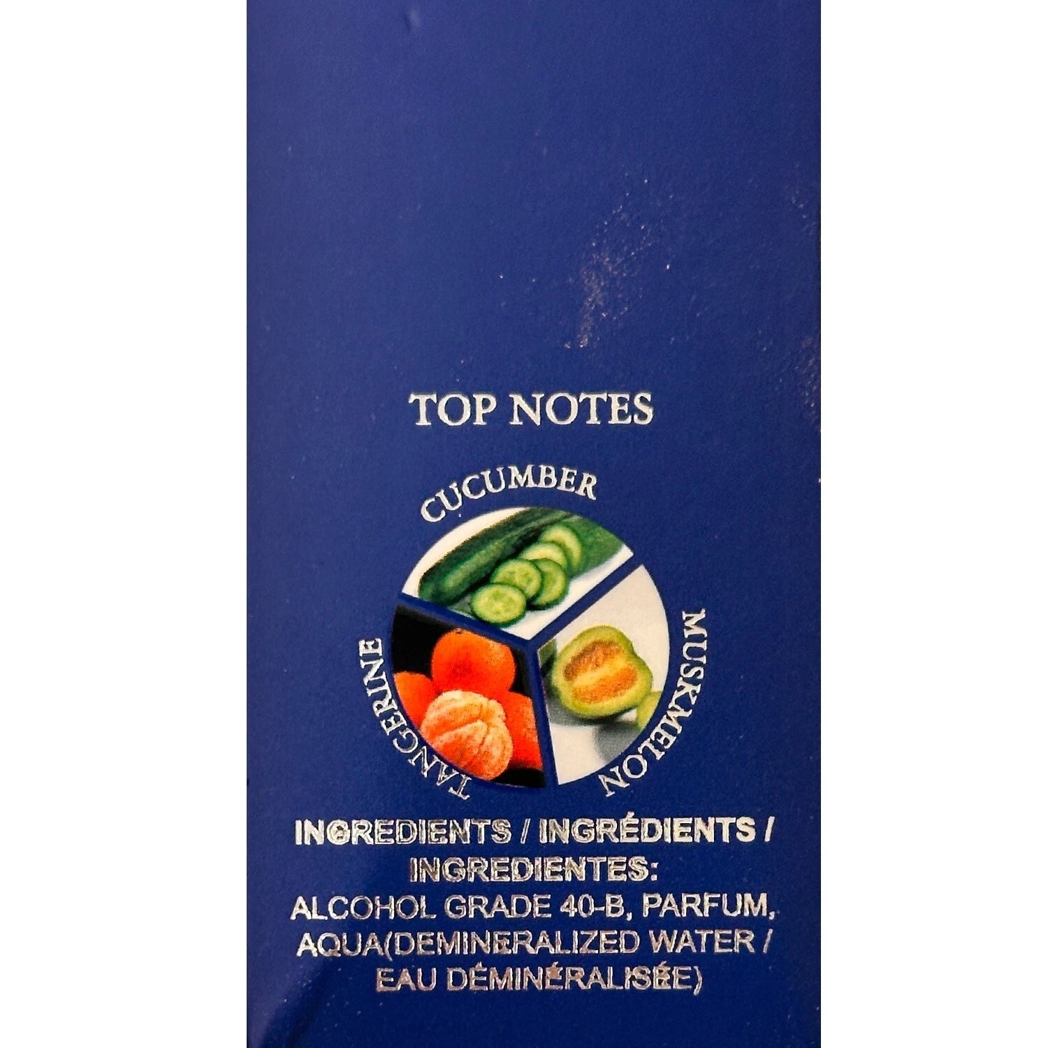 Blue Intense Eau De Parfum 100 ml (3.3 oz) Men New In Box