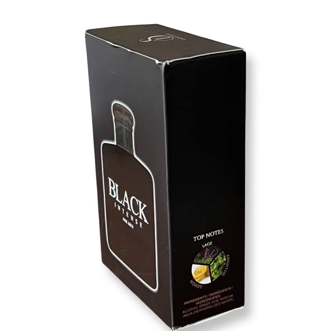 BLACK INTENSE for Men Eau de Parfum for Men - 3.4 Fl Oz - Perfect blend of Sa...
