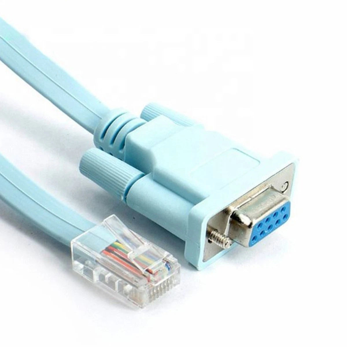 Console Cable for Cisco RJ45 Male to DB9 Female 72-3383-01 - Blue