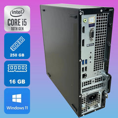 Dell OptiPlex 3080 SFF i5-10500 3.10 GHz, 16 GB Ram, 250 GB NVMe, Windows 11 Pro