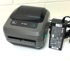 Zebra ZP450 Thermal Label Printer with USB & Serial Port + Power & Cables