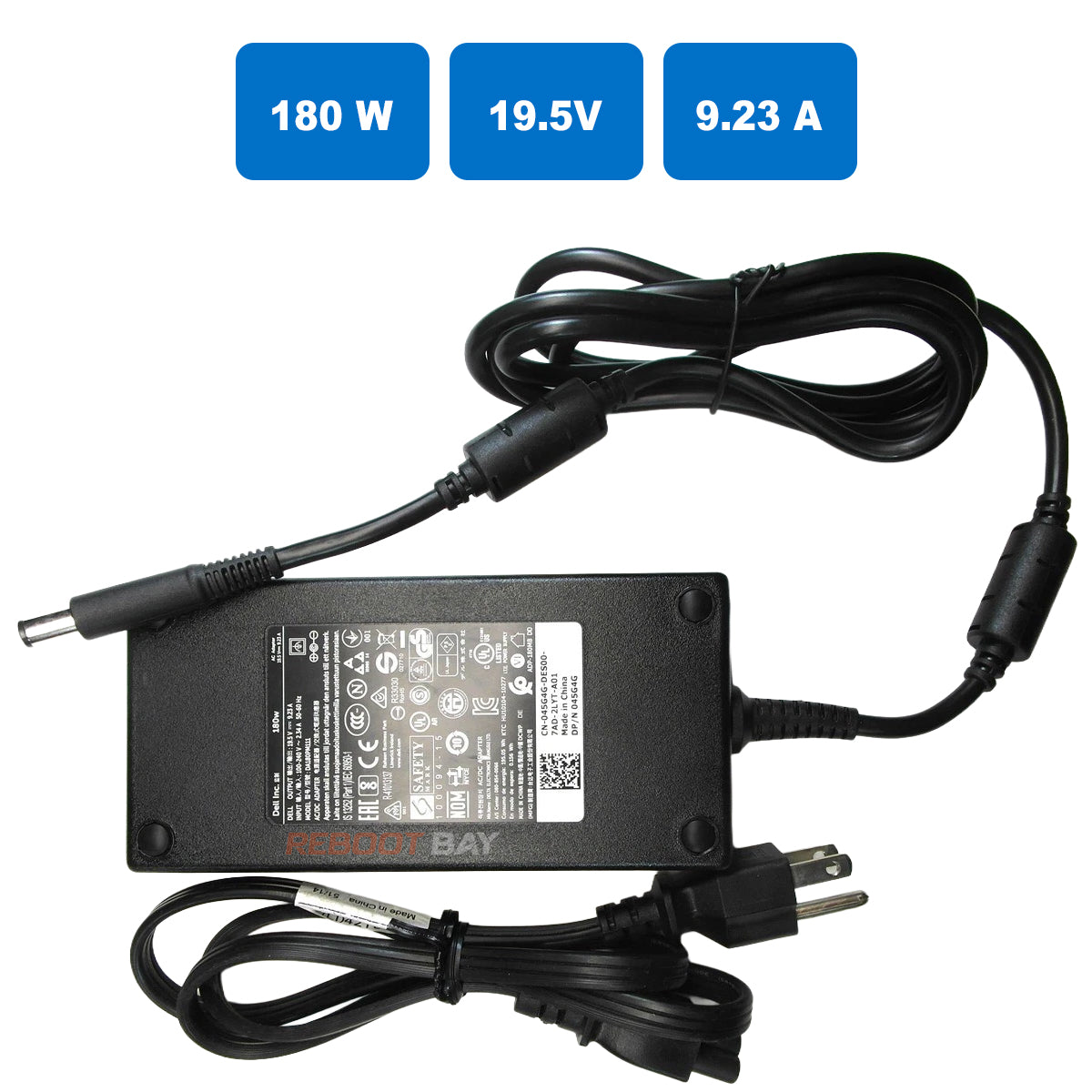 Dell DA180PM111 180W 19.5V 9.23A AC Adapter 7.4mm Blue Tip OEM