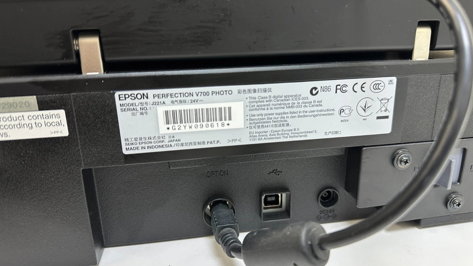 Epson Perfection V700 Photo Flatbed Document Scanner J221A High Resolution