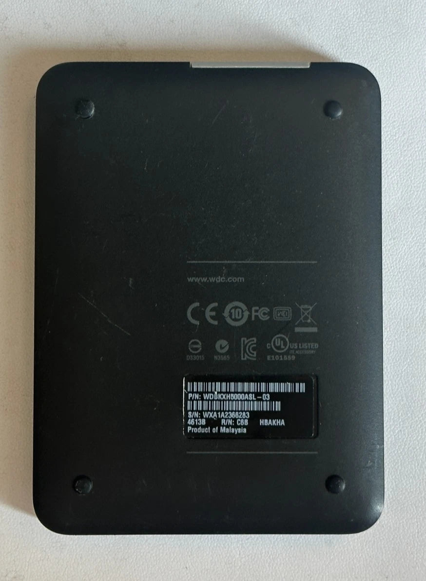(C) WD My Passport WDBKXH5000ASL-03 Portable Hard Drive 500gb USB 3.0 Black