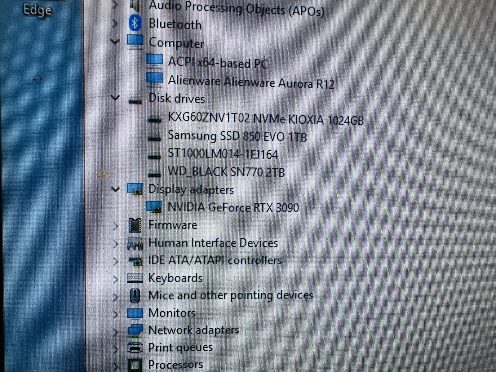 Alienware Aurora R12 Gaming Desktop i9-11th, 64 GB, 5TB- RTX 3090 + 38" Monitor