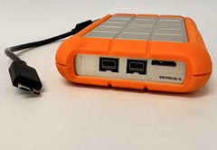 LaCie Rugged 1 TB USB 3.0 + FireWire External Portable Hard Drive HDD - RUFWU3B
