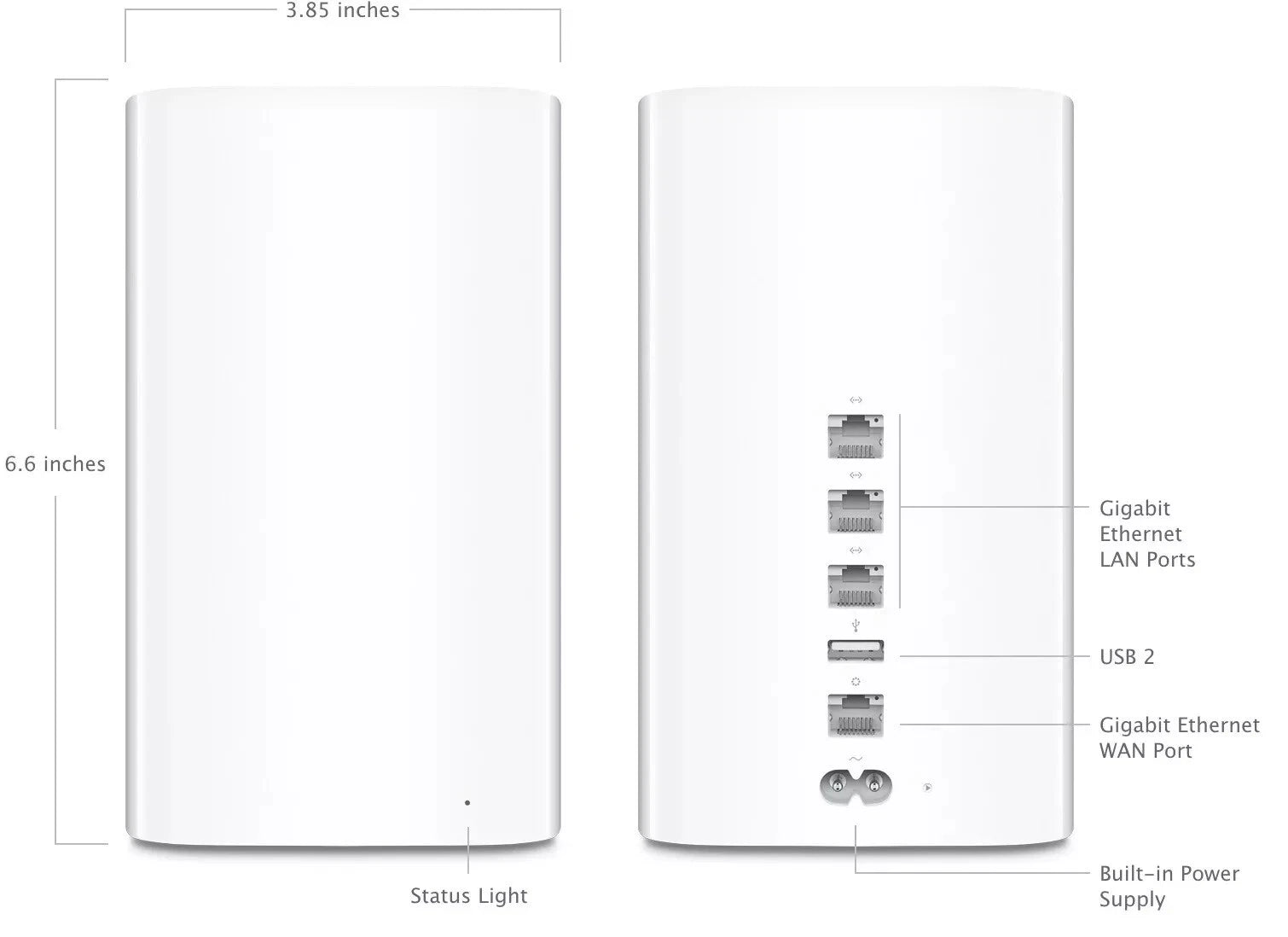 Apple AirPort Extreme 802.11 /ac Wireless Router 6th Gen #A1521