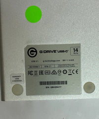 G-Technology G-DRIVE 14 TB External Hard Drive 0G10498-1 USB C / 14 TB (READ)