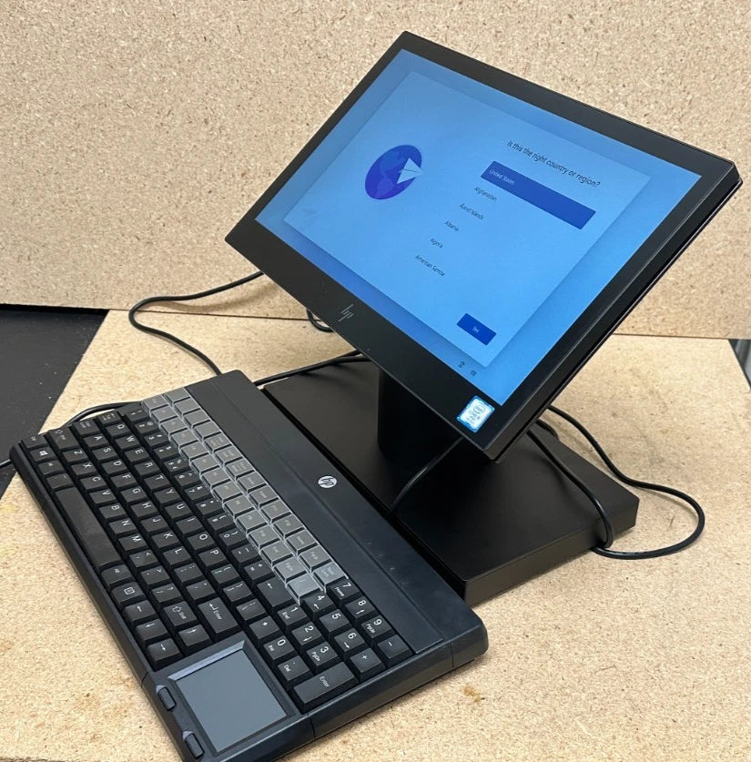 HP Engage One AIO Model 141 POS 14" Celeron 3965U 2.20GHz 4GB RAM 256GB NVMe