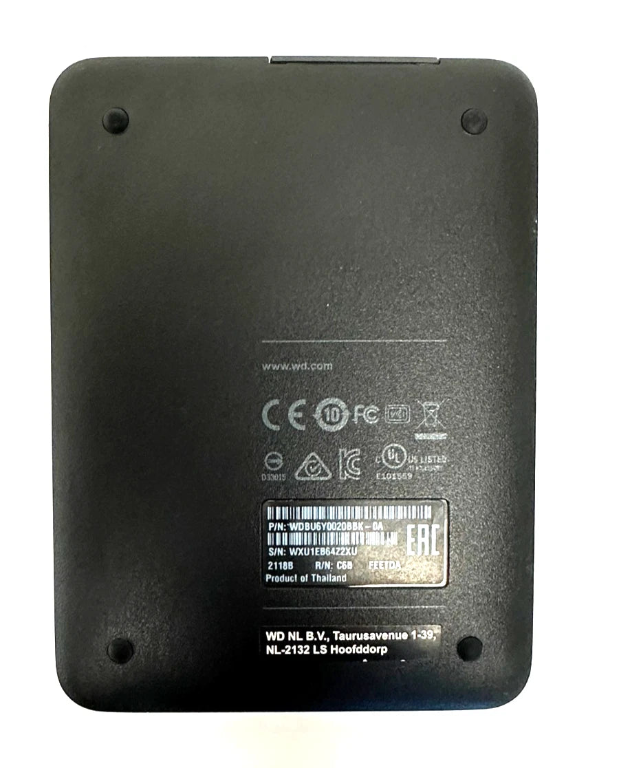 WD Elements Portable External Hard Drive WDBU6Y0020BBK Capacity 2 TB