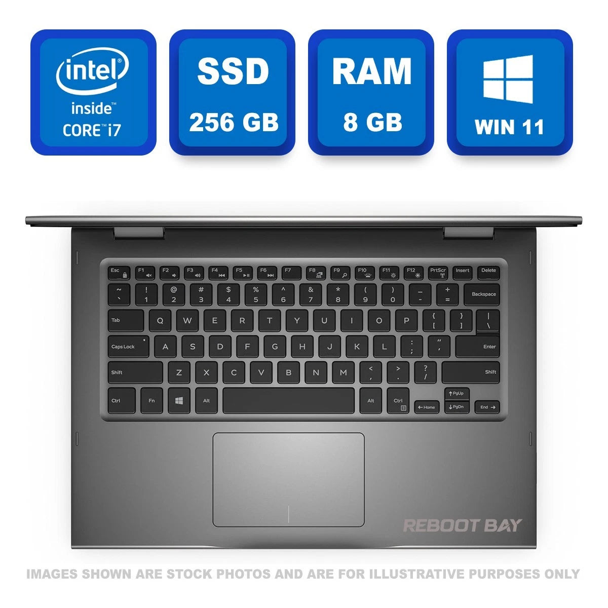 Dell Inspiron 13" 5378 2-in-1 Touch Screen Core i7-7th Gen, 8 GB Ram, 256 GB SSD