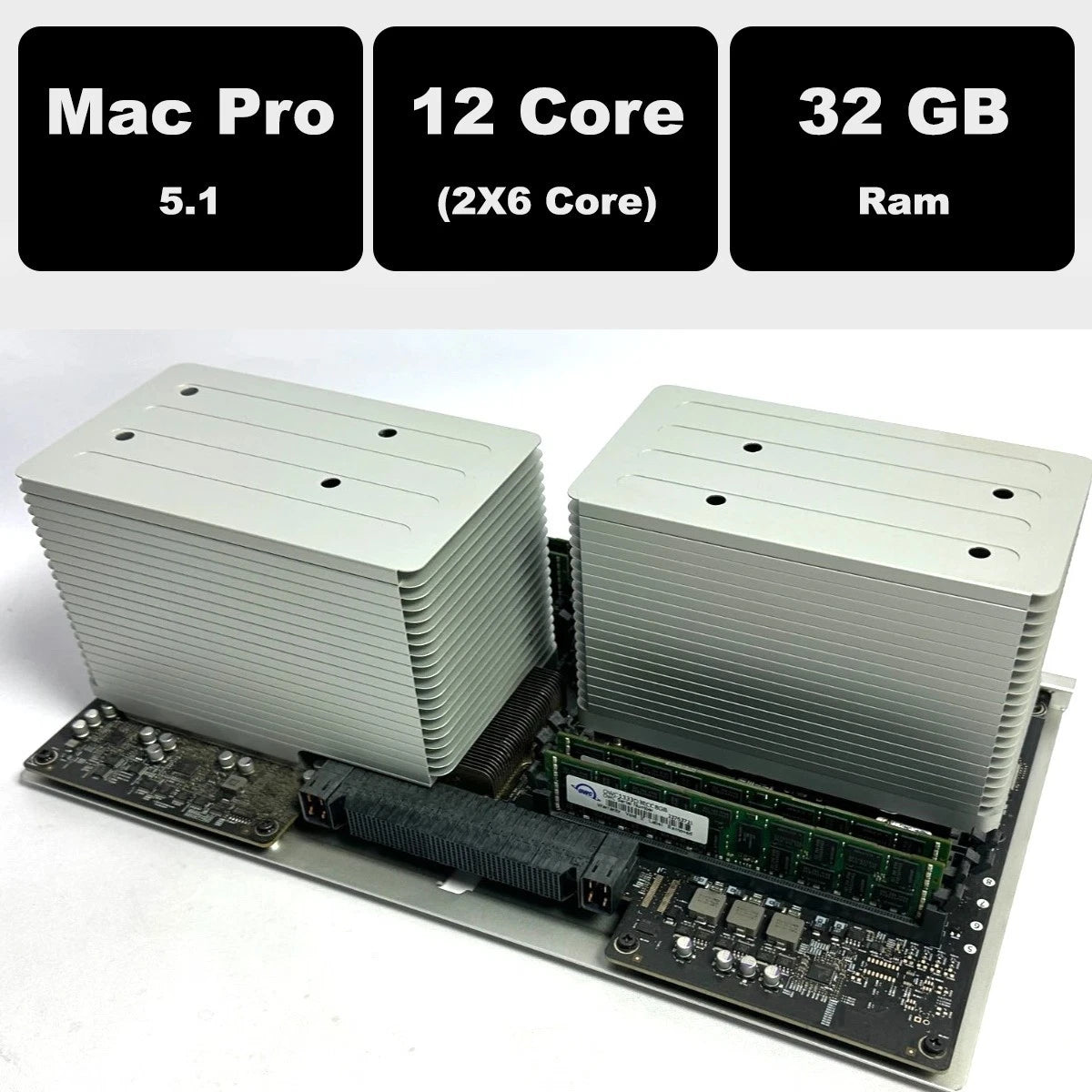 Mac Pro 5.1 Dual Processor 12 Core Tray (2x6) 2.93 GHz, 32 GB Ram