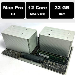 Mac Pro 5.1 Dual Processor 12 Core Tray (2x6) 2.93 GHz, 32 GB Ram