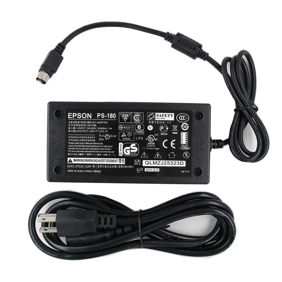 Epson M159E 24V 2.1A 50.4W POS Receipt Printer Power Adapter