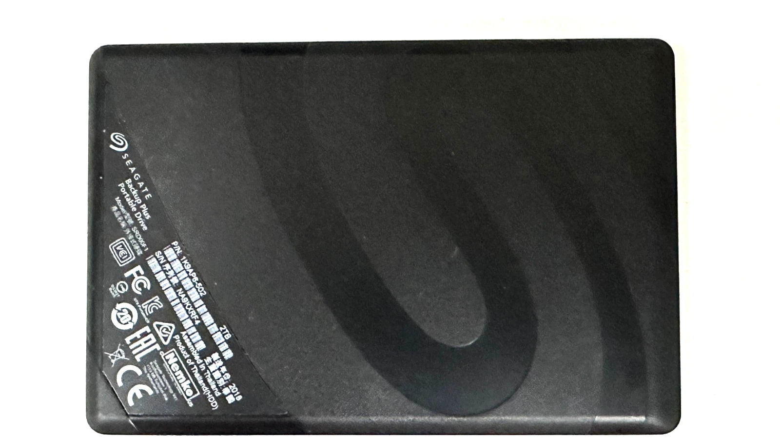 Seagate Backup Plus Slim USB 3.0 2TB External Hard Drive - Black Tested.