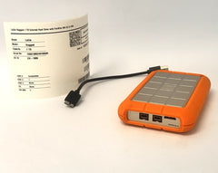 LaCie Rugged 1 TB USB 3.0 + FireWire External Portable Hard Drive HDD - RUFWU3B