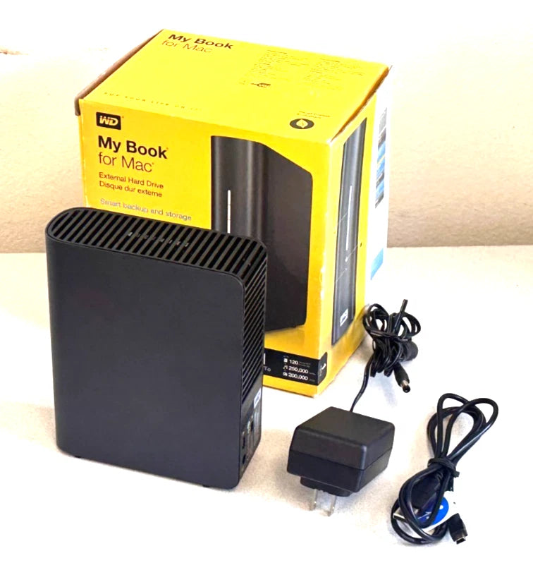 Western WD My Book for Mac External Hard Drive USB 2.0 / 1 TB