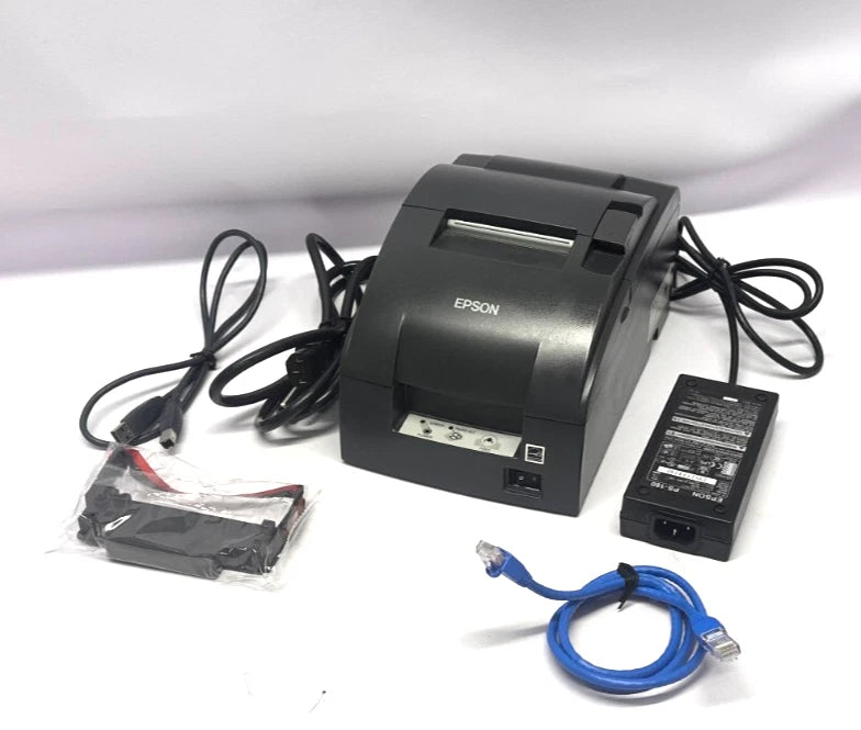 Epson TM-U220B Pos Kitchen Receipt Printer (ETHERNET, USB & Serial) Complete