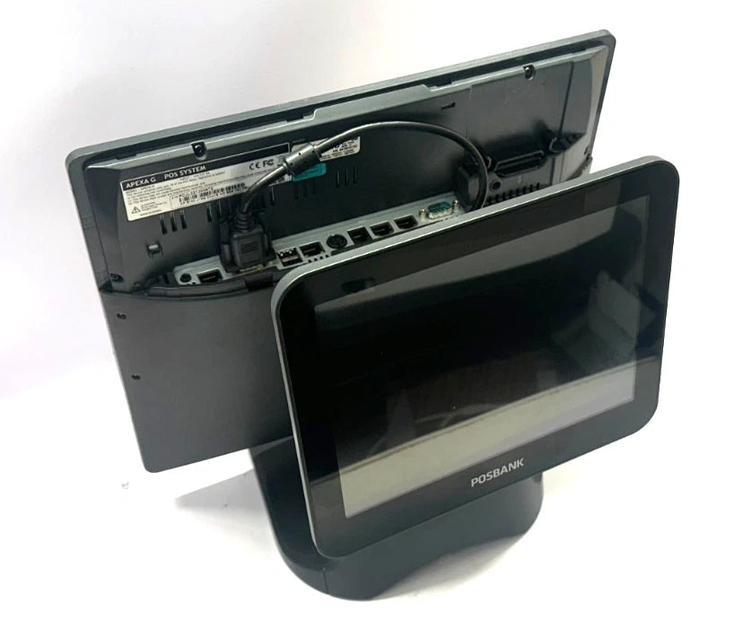 POSBank Apexa-G 15" Touch Screen POS Terminal Dual Screen