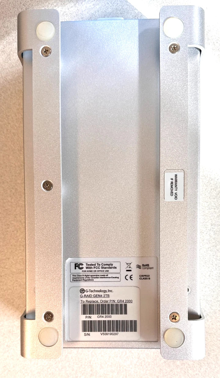 G-Technology G-Raid 4 External Hard Drive 2 TB (GR42000) Complete Bundle