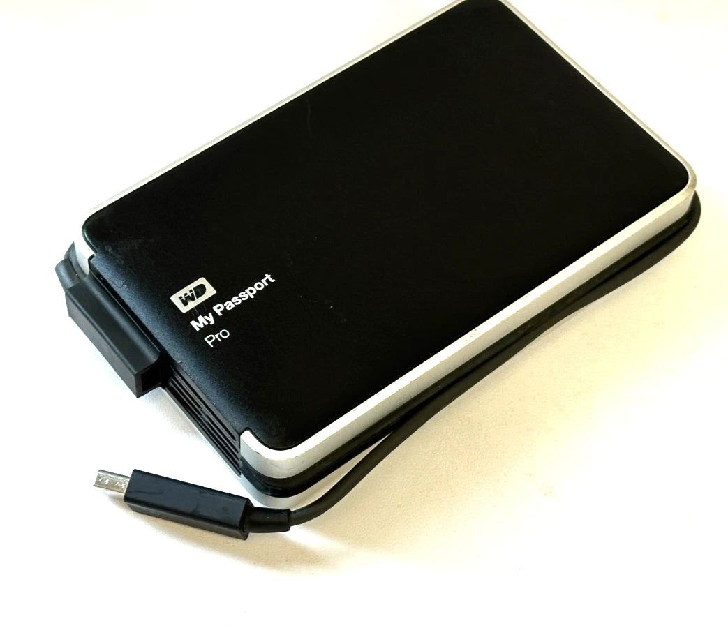 WD My Passport Pro Portable External Hard Drive 2TB Thunderbolt, WDBRMP0020DBK