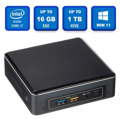 Intel NUC NUC7i5BNB i5-7260U 2.20GHz 16 GB 256 NVMe SSD, Win 11 Pro