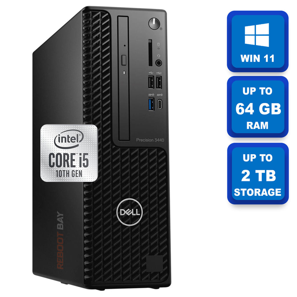 Dell Precision 3440 SFF, Core i5 - 10th Gen up to 32 GB Ram & 1TB