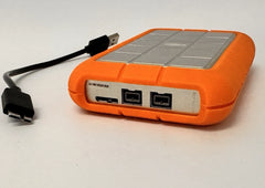 LaCie Rugged 1 TB USB 3.0 + FireWire External Portable Hard Drive HDD - RUFWU3B